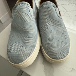 OluKai Women's Light Blue Knit Sandals